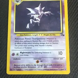 Pokemon TCG Haunter 6/62 Holo Unlimited Rare Fossil, WOTC HP - Image 3
