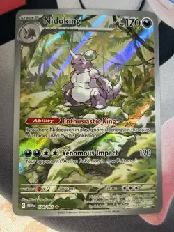 Pokemon Lot Of 5 151 SIR Bulbasaur / Nidoking 166 174 EX - Image 3