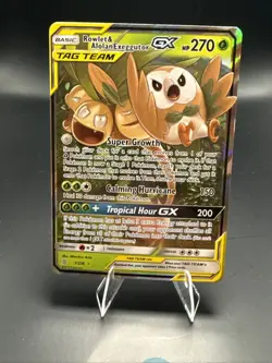 Pokemon Rowlet & Alolan Exeggutor GX 1/236 Sm-Unified Minds Holo - Image 2