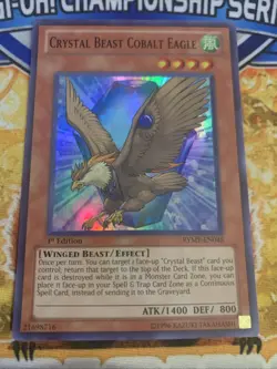 Yugioh Crystal Beast Cobalt Eagle RYMP-EN045 1st Edition NM - Image 1