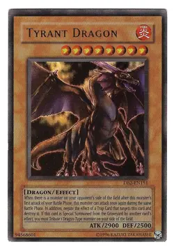 YUGIOH - TYRANT DRAGON - DARK BEGINNING 2 - ULTRA RARE - NEAR MINT - DB2-EN151 - Image 1