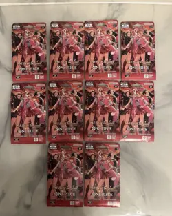 ONE PIECE Heroines EB-03 Lot x10 Sleeved Booster pack English - Image 1