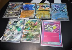 Pokemon card collection, Mint or Near Mint, 85 cards plus QR cards. Rare pulls! - Image 5