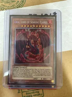 Konami Yu-Gi-Oh! Uria, Lord of Searing Flames MZMU-EN000 1st Edition Card - Image 1