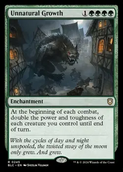 1 x Unnatural Growth - Commander: Bloomburrow - NM-Mint - MTG - Image 1