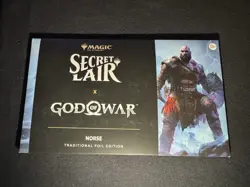 MTG Secret Lair x God of War Norse NEW SEALED Traditional Foil Pack Playstation - Image 1