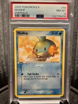 2005 Mudkip #56 | Pokemon Emerald | PSA 8 NM-MT Low Pop. - Image 1