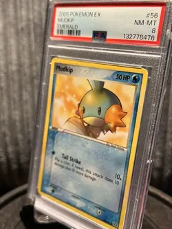 2005 Mudkip #56 | Pokemon Emerald | PSA 8 NM-MT Low Pop. - Image 3