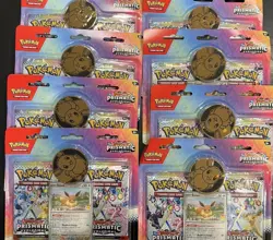 🔥 Pokemon Prismatic Evolutions 2 Pack Blister - Eevee/Coin Promo Sealed (12ct) - Image 5