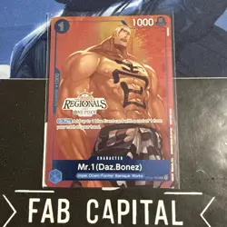 Mr.1 (Daz.Bonez) Offline Regional Participant Promo OP02-063 One Piece Card Eng - Image 1