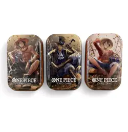 One Piece TCG Tin Pack Set Vol. 2 (TS-02, OP13) New Factory Sealed Set Of 3 - Image 1