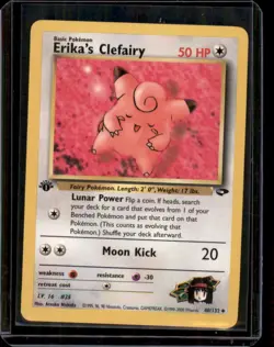 Erika's Clefairy Gym Challenge 1st Edition Uncommon 40/132 - LP Pokemon Card - Image 1