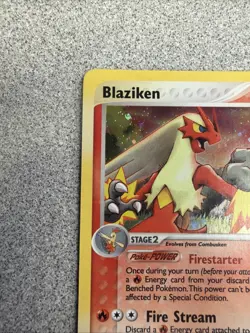 Pokemon TCG Blaziken Holo Rare Card Ruby and Sapphire 2003, 3/109 - Image 2
