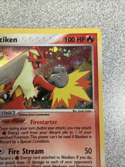 Pokemon TCG Blaziken Holo Rare Card Ruby and Sapphire 2003, 3/109 - Image 3