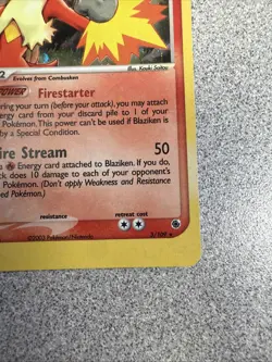 Pokemon TCG Blaziken Holo Rare Card Ruby and Sapphire 2003, 3/109 - Image 4