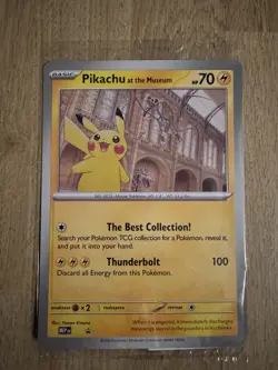 Pokemon Card 2026 Pikachu at the Natural History Museum Sealed Jumbo Promo - Image 1