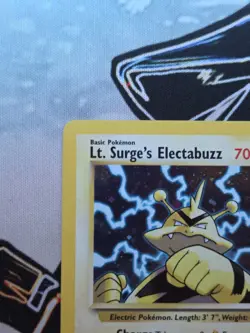 Pokemon TCG 2000 Lt. Surge's Electabuzz - 6/132 Holo Rare Card - Gym Heroes - Image 3