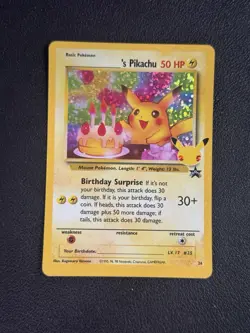 Birthday Pikachu - 24 - Celebrations Classic Collection - NM - Pokemon - Image 1