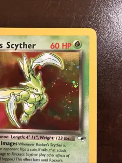 Rocket’s Scyther 13/132 Holo Rare Pokemon TCG Gym Heroes WOTC VLP - Image 3