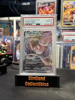 Pokemon TCG Mew VMAX 114/264 Swsh08: Fusion Strike Holo Ultra Rare PSA 10 - Image 1
