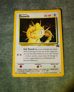 Pokemon Meowth Black Star Promo Holo #52 1999-2000 WOTC 10/53 - Image 3