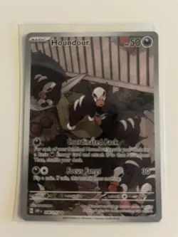 Houndour 204/197 Illustration Rare Holo Near Mint Condition Obsidian Flames - Image 1