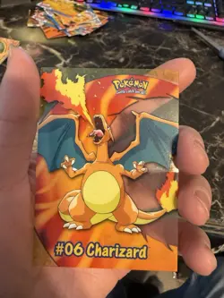 Topps Pokemon 2000 Charizard #06 PC3 TV Animation Edition Fire Bend In Middle - Image 1