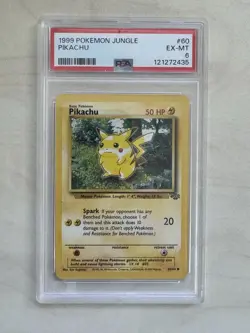 1999 Pokemon Jungle Pikachu 60/64 PSA 6 - Image 1