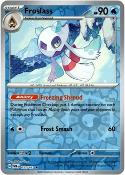 FROSLASS 053/167 REVERSE HOLO RARE Scarlet & Violet TWILIGHT MASQUERADE POKEMON - Image 1