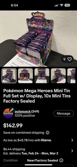 Pokemon TCG Bulk Lot - Mini Tin Display, Blister Packs & Booster Bundles, New￼ - Image 1