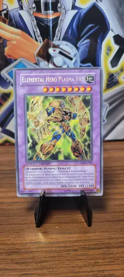 Yu-Gi-Oh! Elemental Hero Plasma Vice CT04-EN006 Collectors Tin Secret Rare NM - Image 1