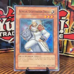 Yu-Gi-Oh! Aurkus, Lightsworn Druid 1st Edition LODT-EN081 Super Rare Near Mint - Image 1