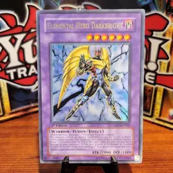 Yu-Gi-Oh! Elemental Hero Darkbright 1st Edition TAEV-EN042 Ultra Rare Near Mint - Image 1