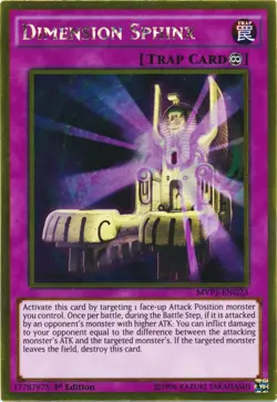 Dimension Sphinx - MVP1-ENG23 - Gold Rare - 1st Edition - Lightly Played - Image 1