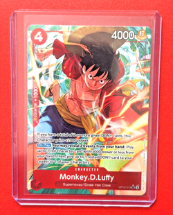 Monkey.D.Luffy OP12-015 SR (Alt Art) NM English One Piece TCG Card Game - Image 1