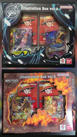 Bandai One Piece Card Game Illustration Box Vol 5 and Illustration Box Vol 6 - Image 1