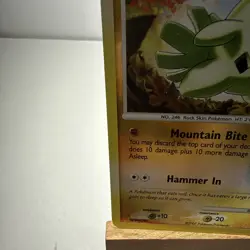 Larvitar 87/123 (Mysterious Treasures) - Common -2007- Pokemon Card Reverse Foil - Image 4