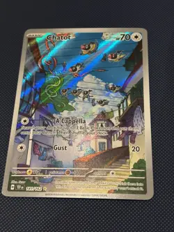 The Pokemon Company Chatot 181/162 TEF EN Full Art Holo Rare Basic 70HP TCG Card - Image 1