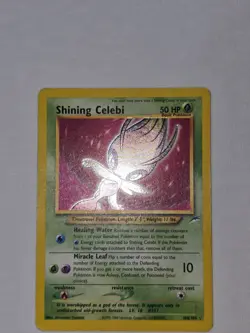 Pokemon TCG Shining Celebi Holo Card Neo Destiny Vintage - Image 1