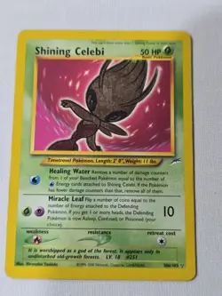 Pokemon TCG Shining Celebi Holo Card Neo Destiny Vintage - Image 2