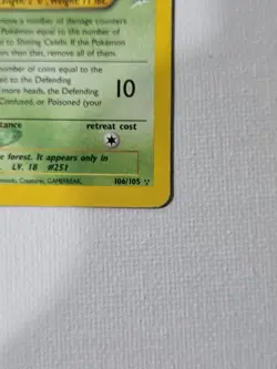 Pokemon TCG Shining Celebi Holo Card Neo Destiny Vintage - Image 5