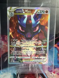 HOLOGRAPHIC FULL ART Lucario VSTAR SWSH291 SWSH Sword Shield Promo Card SEALED - Image 1