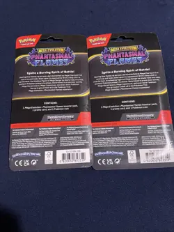 Pokemon TCG Phantasmal Flames Blister Packs With Promo Cards Coin Bundle of 2 - Image 2