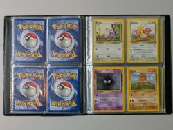 1999 Pokemon 4 Pocket Trading Card Game Collector's Album/Binder With Cards 742818083201 - Image 5