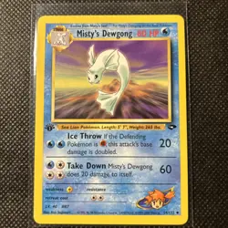 Pokemon Card 1st Edition Gym Challenge Misty's Dewgong 54/132 WOTC - Image 1