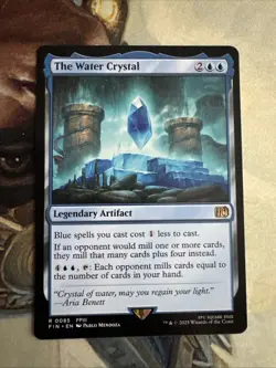 The Water Crystal Magic the Gathering Final Fantasy Rare Legendary Artifact - Image 1