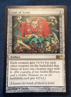 MTG M10 Coat Of Arms Regular Lightly Played Excellent Condition - Image 1