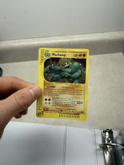 Pokemon TCG Machamp Holo Rare Card 16/165 Expedition Base Set - Image 1