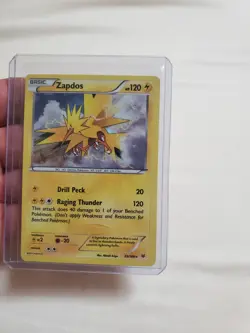 Zapdos 23/108 (Cracked Ice Holo), LP, XY Roaring Skies Promo, Pokemon TCG Card - Image 1