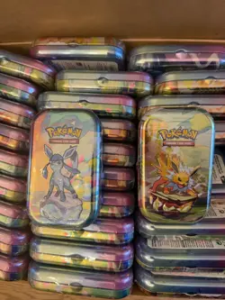 🚨 ✅ Pokemon TCG - Prismatic Evolutions Mini Tins x15 *BRAND NEW SEALED* 🚨✅ - Image 1